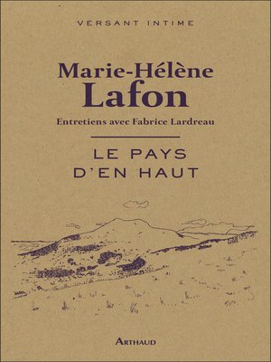 cover image of Le pays d'en haut